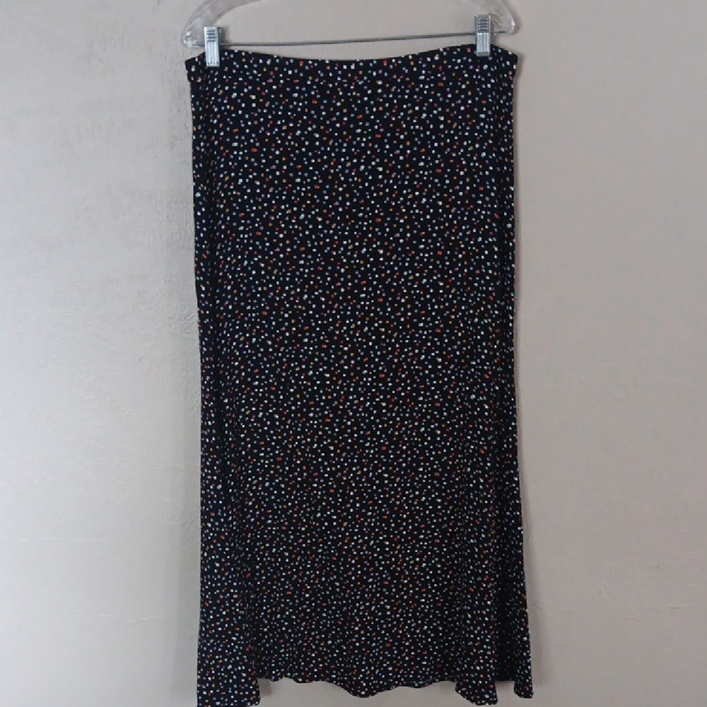 Reformation Bae Midi Skirt In Confetti Polka Dot Size 12